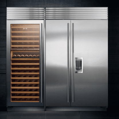 Sub Zero Side-By-Side with Wine Cooler   Photo
